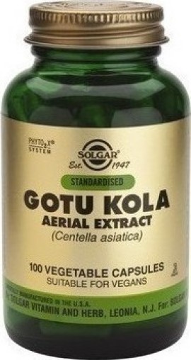 Solgar Gotu Kola 100 φυτικές κάψουλες