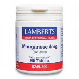 Lamberts Manganese 4mg 100caps