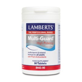 Lamberts Multi Guard High Potency, Πολυβιταμινούχος Φόρμουλα Με Αντιοξειδωτική Δράση, 90 Tabs