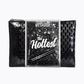 Mesauda The Hottest Eye Kit | Eye Kit composed of the WATERPROOF MASCARA Bigandthick Lashes and the black waterproof eye pencil long-lasting Rebeleyes 101 Spider inside an iconic black clutch
