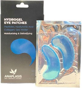 Anaplasis Hydrogel Collagen Eye Patches Μάσκα Ματιών Υδροτζέλ Ενυδάτωσης και Αποτοξίνωσης 8 Τμχ