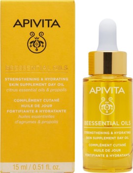 Apivita Beessential Day Oil Έλαιο Προσώπου Ημέρας Συμπλήρωμα Ενδυνάμωσης και Ενυδάτωσης 15ml