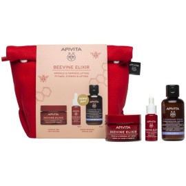 Apivita Promo Beevine Elixir Κρέμα Προσώπου Πλούσιας Υφής 50ml & Δώρο Beevine Elixir Serum Ορός Προσώπου 10ml,Αφρός Καθαρισμού 75ml