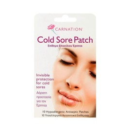 Carnation Cold Sore Patch Επίθεμα Επιχείλιου Έρπητα 10τεμ