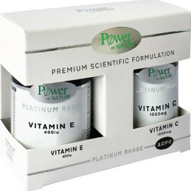 Power Health Platinum Range Vitamin E 400iu 30 Κάψουλες Δώρο Vitamin C 1000mg Συμπλήρωμα Διατροφής 20 Κάψουλες