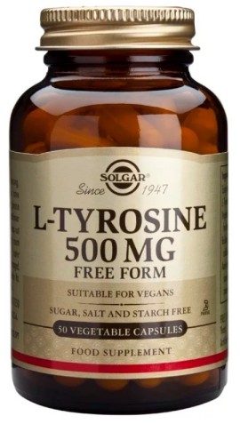 Solgar L-Tyrosine 500mg 50 Φυτικές Κάψουλες