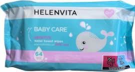 Helenvita Baby Care Wipes Μωρομάντηλα Sensitive με 99% Νερό 64τμχ