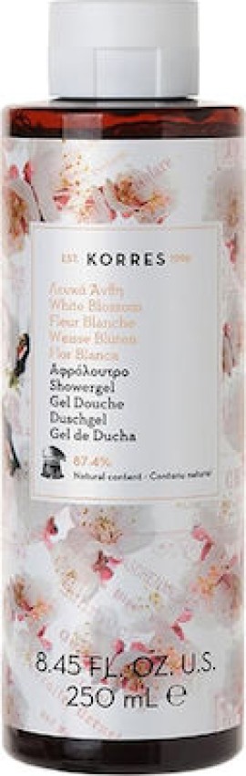 Korres Showergel White Blossom Αφρόλουτρο Λευκά Άνθη 250ml