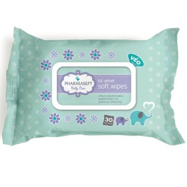 Pharmasept Baby Soft Wipes Παιδικά Μαντηλάκια Για Χερια Και Πρόσωπο 30τμχ