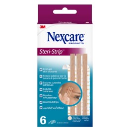 3Μ Nexcare Steri-Strip 6x75mm Μπεζ 2τμχ