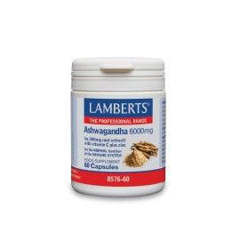 Lamberts Ashwagandha 6000mg Συμπλήρωμα Διατροφής Ανοσοποιητικού 60 Κάψουλες
