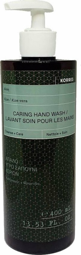 Korres Caring Hand Wash with Aloe, Απαλό Υγρό Σαπούνι Χεριών με Αλόη 400ml