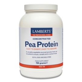 Lamberts Natural Pea Protein, Πρωτείνη από Μπιζέλια για την Ανάπτυξη των Μυών Κατάλληλη για Αθλητές, 750gr