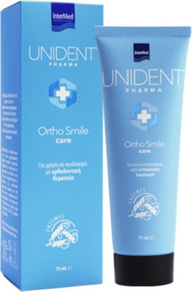 Intermed Unident Pharma Ortho Smile Care Oδοντόπαστα Για Χρήση Σε Συνδυασμό Με Την Ορθοδοντική Θεραπεία 75ml