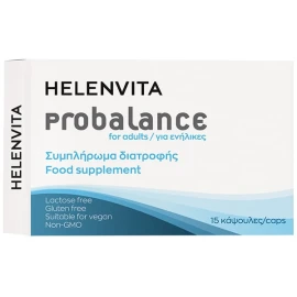 Helenvita Probalance Συμπλήρωμα Διατροφής για την Καλή Λειτουργία του Εντέρου 15caps