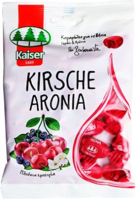 Kaiser Kirsche Aronia Καραμέλες για το Βήχα με Γεύση Κεράσι & Αρώνια 90gr