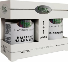 Power Of Nature Platinum Range Hairtone Nails & Skin 30 κάψουλες & Platinum Range B-Complex 20 ταμπλέτες