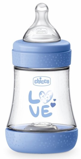 Chicco Perfect 5 Πλαστικό Μπιμπερό Κατά των Κολικών με Θηλή Σιλικόνης για 0+ μηνών 150ml