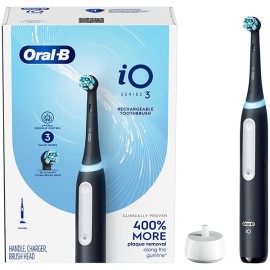 Oral-B iO Series 3 Magnetic Black Ηλεκτρική Οδοντόβουρτσα με Θήκη Ταξιδίου