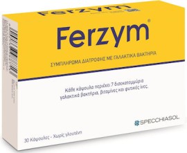 Specchiasol Ferzym Συμπλήρωμα Διατροφής με Γαλακτικά Βακτήρια 30 κάψουλες