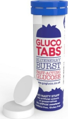 Gluco Tabs Lift Fast Acting Blueberry Burst Ταμπλέτες Γλυκόζης με Γεύση Μύρτιλο 10 tabs