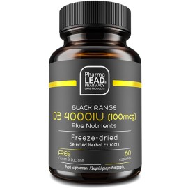 Pharmalead Black Range D3 4000IU (100mcg) Plus Nutrients 60caps