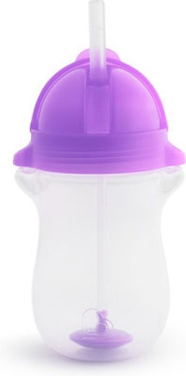 Munchkin Παιδικό Ποτηράκι Click Lock Tip από Πλαστικό Μωβ 296ml για 12m+