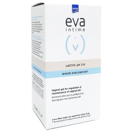 Intermed Eva Intima Lactic PH3.8 Minor Discomfort Gel Κολπική Γέλη 45ml 9 x 5 Εφαρμοστές