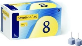 Novo Nordisk Novo Nordisk Novofine 30G Αποστειρωμένες Βελόνες 0,38x8mm, 100τμχ