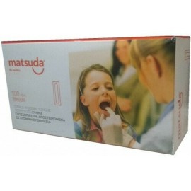 Matsuda Wooden Tongue Depressors Ξύλινα Γλωσσοπίεστρα Aποστειρωμένα, 100 τεμάχια