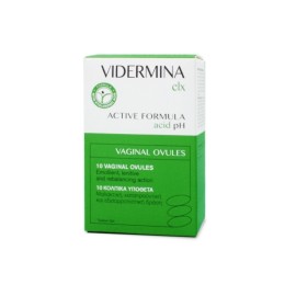 Epsilon Health Vidermina CLX Κολπικά Υπόθετα με Αντιμικροβιακή Δράση 10x3.0gr