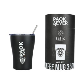 Estia Aνοξείδωτος Θερμός Coffee MUG Paok BC Edition 350ml 00-13790