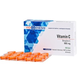 VioGenesis Συμπλήρωμα Διατροφής για την Ενίσχυση του Ανοσοποιητικού Vitamin C 1000mg 30 Δισκία