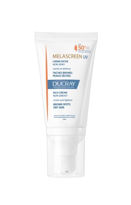 Ducray Melascreen Αντηλιακή Kρέμα για Ξηρό Δέρμα με Καφέ Κηλίδες - Πανάδες UV SPF50+ (-15%) 40ml