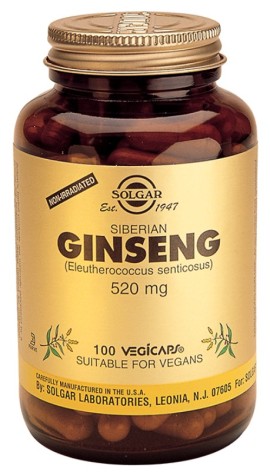 Solgar Siberian Ginseng Συμπλήρωμα Διατροφής Σιβεριανού Τζίνσεγκ 100 Φυτικές Κάψουλες