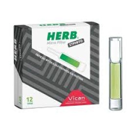 Herb Micro Filter Ανταλλακτικά Φίλτρα για Στριφτό Τσιγάρο 12τεμ