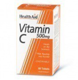 HEALTH AID Vitamin C 500mg Chewable Orange Flavour tablets 60s