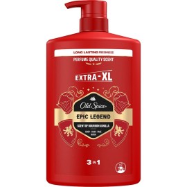 Old Spice Epic Legend Shower Gel & Shampoo XL 3-in-1 Αφρόλουτρο & Σαμπουάν για Άνδρες 1Lt