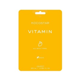 Kocostar Vitamin Sheet Mask Μάσκα Προσώπου για Αναζωογόνηση & Λάμψη 25ml