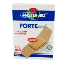 Master Aid Forte Med Large 10τμχ, Αυτοκόλλητοι Μικροεπίδεσμοι 78x26mm