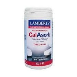Lamberts Calasorb Calcium 800mg, Για Την Αύξηση Της Πρόσληψης Του Ασβεστίου & Για Την Επιβράδυνση Της Αναπόφευκτης Απώλειας Οστικής Μάζας , 60tabs