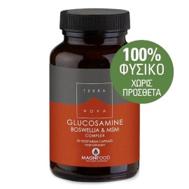 Terranova Glucosamine, Boswellia & ΜSM Complex, Joint Support 100% Φυτική Σύνθεση για τα Προβλήματα των Αρθρώσεων 50 caps