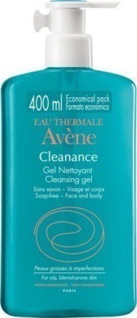 Avene Eau Thermale Cleanance Gel Nettoyant Τζελ Καθαρισμού Προσώπου - Σώματος για Λιπαρά / με Ατέλειες Δέρματα 400ml