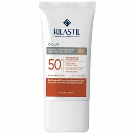 Rilastil D Clar Uniforming Αντηλιακό Προσώπου SPF50 με Χρώμα Medium 40ml