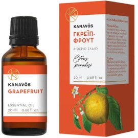 Kanavos Essential Oil Grapefruit Αιθέριο Έλαιο Γκρέιπφρουτ 20ml