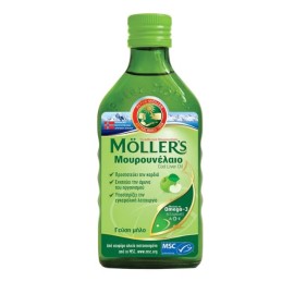 Mollers Cod Liver Oil Μουρουνέλαιο Κατάλληλο για Παιδιά 250ml Μήλο