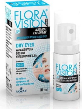 Flora Vision Dry Eyes Spray Οφθαλμικές Σταγόνες Για Ξηροφθαλμία 10ml