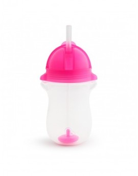 MUNCHKIN - Tip & Sip Straw Cup Pink 12m+ | 296ml