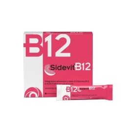 Sidevit B12 Συμπλήρωμα Διατροφής Με Σκουρκοσωμιακή Βιταμίνη B12 & Φολικό Οξύ 30 Φακελίσκοι