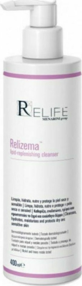 Menarini Relife Relizema Lipid Replenishing Cleanser Λοσιόν Καθαρισμού για Ξηρό και Ευαίσθητο Δέρμα 400ml
